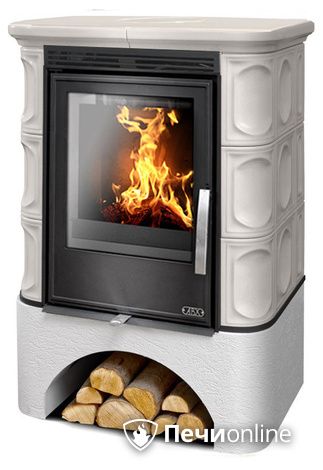 Печь-камин ABX Marina EXclusive, белый цоколь, перламутр в Нефтеюганске